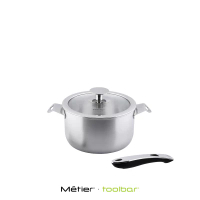 Metier ON & OFF 易廚樂 16CM 三層鋼雙耳鍋 1PC