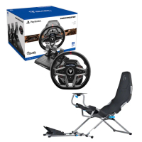 【THRUSTMASTER 圖馬斯特】圖馬斯特T248P 力回饋方向盤金屬三踏板組+Playseat或NLR專業賽車椅(支援PS/PC)