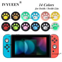 IVYUEEN 4 pcs Analog Thumb Grips Stick Cover for Nintendo Switch NS Lite Joy-Con for NintendoSwitch Joy Con Animal Crossing Caps