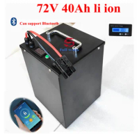 li ion 72v 40Ah lithium ion battery with bluetooth APP BMS for 3500w scooter motorcycle +5A charger