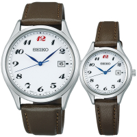SEIKO 精工 Laurel 製錶110周年紀念 限量 太陽能情侶手錶 對錶 母親節禮物 送禮推薦 (SBPX149J+STPX099J)