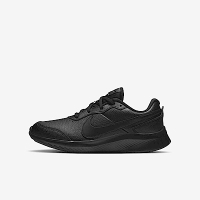 Nike Varsity Leather GS [CN9146-001] 大童 慢跑鞋 運動 休閒 皮革 緩震 全黑