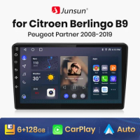 Junsun V1 AI Voice Wireless CarPlay Android Auto Radio For Citroen Berlingo B9 2008-2019 4G Car Multimedia GPS 2din autoradio