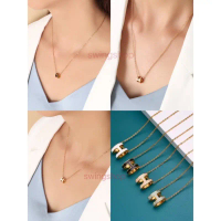 พร้อมส่ง สร้อยคอจี้ลงยา สร้อยคอH งานพีเมี่ยม จี้เล็ก สร้อยยาว16นิ้ว ไม่ลอกไม่ดำ คําแนะนําการขายที่ร้