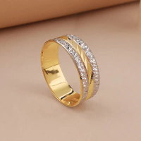 RATTAN SPLIT CHROME RING EMAS 916