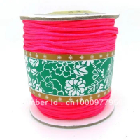 Wholesale 165yard/Roll 1.5mm Neon Rose Macrame Nylon Thread Cord Findings For Jewelry Beading Making,Free Shipping