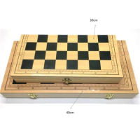 Folding Chess Set Delicate Handcrafting Chess Game Board Set, Chess Board Set for Kids and Adult Travel Chess Game N58B