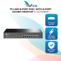 Switch TP-Link 8-Port PoE+ with 8-Port Gigabit Desktop TL-SG1008MP - Hàng chính hãng