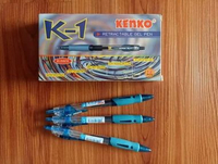 KENKO GEL PEN K-1 Retractable BOLPEN PULPEN GEL 0.5 MM 3 PCS KENKO BIRU GP K1