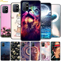 Phone Cases For Oneplus 8T 5G Silicone Cover Cute Protector Fundas For OnePlus 8T Case One Plus 8T Soft Black Bumper Coques TPU