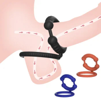 Delayed Ejaculation Penis Ring Stronger Erection Reusable Male Scrotum Cock Ring Silicone Penis Ring Dick Enlarger Rings Sex Toy
