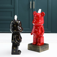 HY落地卷紙筒 紙巾架 擺件 bearbrick積木熊 衛生間 廁紙盒 現代 客廳 創意紙巾盒 可愛 玩具熊 卷紙架