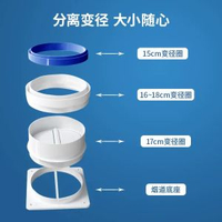 止逆閥廚房煙道專用抽油煙機排煙管逆止閥止回閥防煙-圖片色 均碼