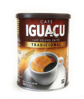 巴西 Cafe Iguacu Tradicional 伊瓜蘇 頂級冷凍顆粒即溶咖啡 200g 黑咖啡 研磨細粉【南風百貨】