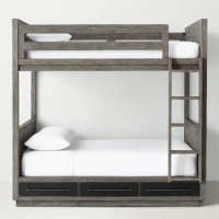 New Luxury Bunk Bed Modern Bedroom Furniture Set Kids' Beds Children Bunk Bed Children's Study Storage