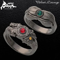 Anime Kamen Rider BLACK SUN Ring Cosplay Adjustable Opening Unisex Punk Gothic Centipede Rings Jewelry Gift Prop Accessories