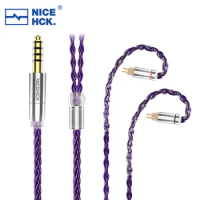 NiceHCK PurpleSE Imported 8 Core FURUKAWA Copper Upgrade Cable 3.5/2.5/4.4mm MMCX/0.78mm 2Pin for Stardust M5 Starsea P1 MAX
