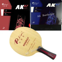 Pro Combo Racket Palio Energy 03 table tennis pingpong blade with Palio AK 47 BLUE and Palio AK47 red table tennis rubber