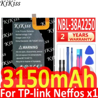 KiKiss NBL-38A2250 Battery For TP-link Neffos X1 32GB,3150mAh Mobile Phone Battery Batteria + Free Tools