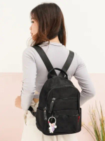 [ QINU ] Tas Ransel Wanita QiNU Urban Korea Style - Yuna Backpack - 9756