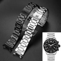 WatchStrap For Tag Heuer Calera Series Stainless Steel Bracelet men Watchband 22mm 24mm Watch Accessories Band Solid watchchain