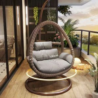 戶外吊籃家用鞦韆鳥巢吊椅藤椅單雙人搖椅室內吊床陽台懶人沙發