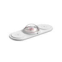 2 in 1 Wireless Charger Pad LED Night Light การ์ตูนน่ารัก Fast CHARGING Dock Station สำหรับ iPhone 1