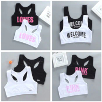 Teen Girls Bra Underwear Vest Puberty Sport Training Bra Breathable No  Trace Bras for Teen Girl 8-12Y,2pcs 