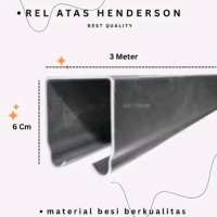 Rel Atas Henderson 3 Meter Besi Tebal Rel Pintu Geser Berkualitas