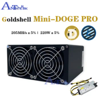 In stock Goldshell Mini Doge Pro Version 205MH/s 220W Dogecoin FLC mineur plus économique que Asic KD6 KD5 KD-BOX LT5 LT6 L3 +