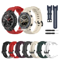 Sport Strap For Huami Amazfit T-Rex Pro Adjustable Strap Bracelet For Xiaomi Amazfit T-Rex Watch Replacement Soft Silicone Strap