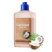 Coconut Body Oil for Moisturizing & Hydrating Fast-Absorbing & Non-Greasy Body Oil With Vitamin E Mo