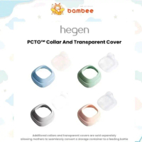 Hegen PCTO Collar and Transparent Cover/ Leher Botol & Tutup Botol Susu Hegen ( konektor dot, penutu