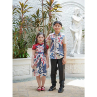 Akemi Kids Batik Cheongsam - (Available Couple Adult & Kids ) Chinese New Year