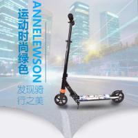 Big Wheels Aluminum Alloy Folding Kick Scooter For Adults Kids Portable Foot Scooter 2 Wheels Teens Street Scooter Push Scooter