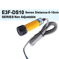 Diffuse Reflection Switch Sensor Switch E3F-DS10 Series C4 B2 P1 P2 P3 Y1 Y2 N12 NPN PNP NO NC Diameter 18mm Distance 10cm
