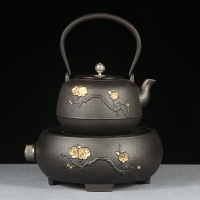鐵壺鑄鐵泡茶專用燒水壺電陶爐煮茶器仿日本手工鐵茶壺煮水壺套裝
