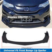 Universal For Honda Fit GK5 GK3 Jazz Front Bumper Lip Spoiler Splitter Deflector Body Kit Guards Protection Car Accessories