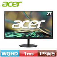 ACER宏碁 27型 SA272U G0 2K 超薄護眼螢幕 (白)