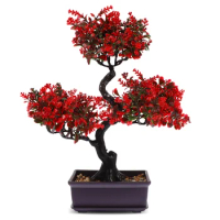 Home Decoration Indoor Outdoor Realistic Fake Bonsai Tree Fake Bonsai Decor Fake Bonsai Ornament Artificial Bonsai Tree