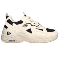 【SKECHERS】D Lites Hyper Burst 女 休閒鞋 厚底 止滑 舒適 米 黑(896178NTBK)