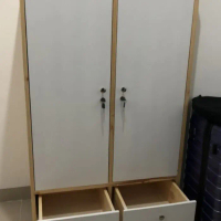 LEMARI BAJU ANAK/LEMARI PAKAIAN ANAK DARI KAYU JATI BELANDA/LEMARI