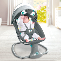 【花田小窩】嬰兒床 寶寶床 嬰兒電動搖椅搖搖椅電動嬰兒床寶寶多功能安撫電動搖籃嬰兒搖椅