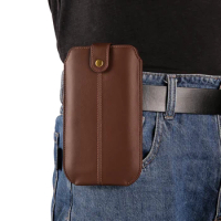 Cow Leather Belt Clip Phone Case Men Waist Bag Holder For Oppo Reno 10 9 8 7 6 Pro A16s A57 A76 A96 A58 A78 A98 5G Holster Pouch