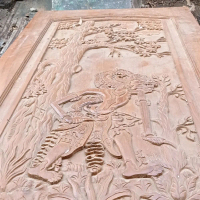 pintu ukir wayang werkudoro
