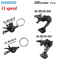 SHIMANO DEORE M5100 11S Derailleur SHADOW RD-M5100 SGS 1x11S SL-M5100-R RD-M5120 11 Speed Mountain Bike MTB Bicycle 11v