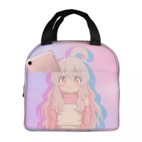Oyama Mahiro Pink Portable Lunch Bag Comic Onimai I'm Now Your Sister Ice Cooler Pack Insulation Picnic Food Storage Bags