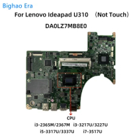 DA0LZ7MB8E0 For Lenovo Ideapad U310 Laptop Motherboard With i3-2365M i3-3217U i5-3317U i7-3517U CPU 90000733 (Without Touch)