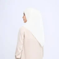 (NEW COLORS) napocut Hijab - Plain Paris Hijab Segiempat Paris Japan Premium 115 x 115 cm VANILLA IC
