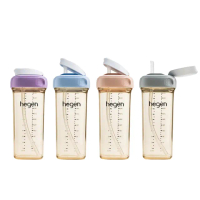 【hegen】PCTO™ 輕飲時光PPSU方圓型寬口吸管杯3.0 330ml(/奶瓶/母嬰用品/貝親/兒童學習水杯/小獅王辛巴)